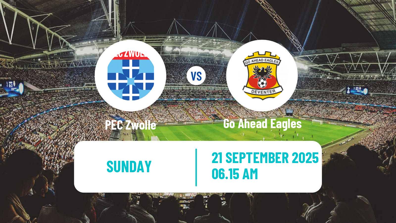 Soccer Dutch Eredivisie Zwolle - Go Ahead Eagles