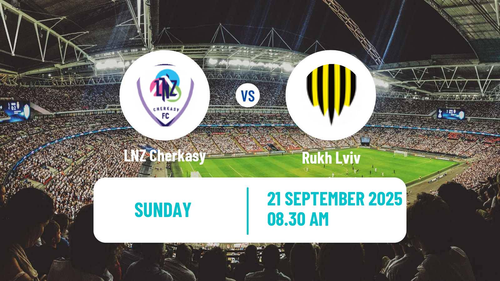 Soccer Ukrainian Premier League LNZ Cherkasy - Rukh Lviv