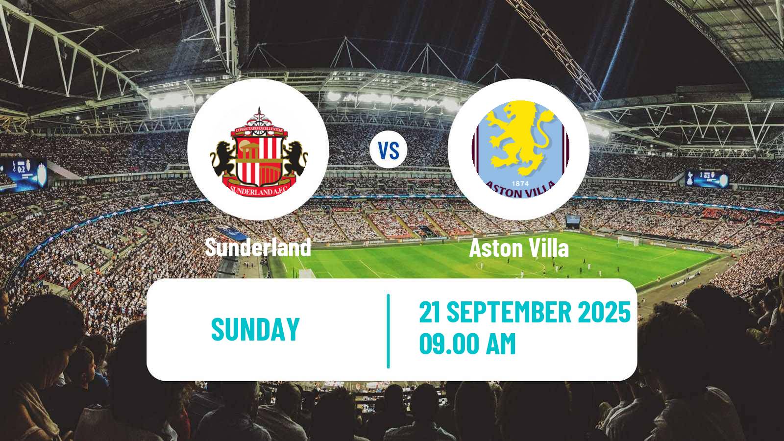 Soccer English Premier League Sunderland - Aston Villa