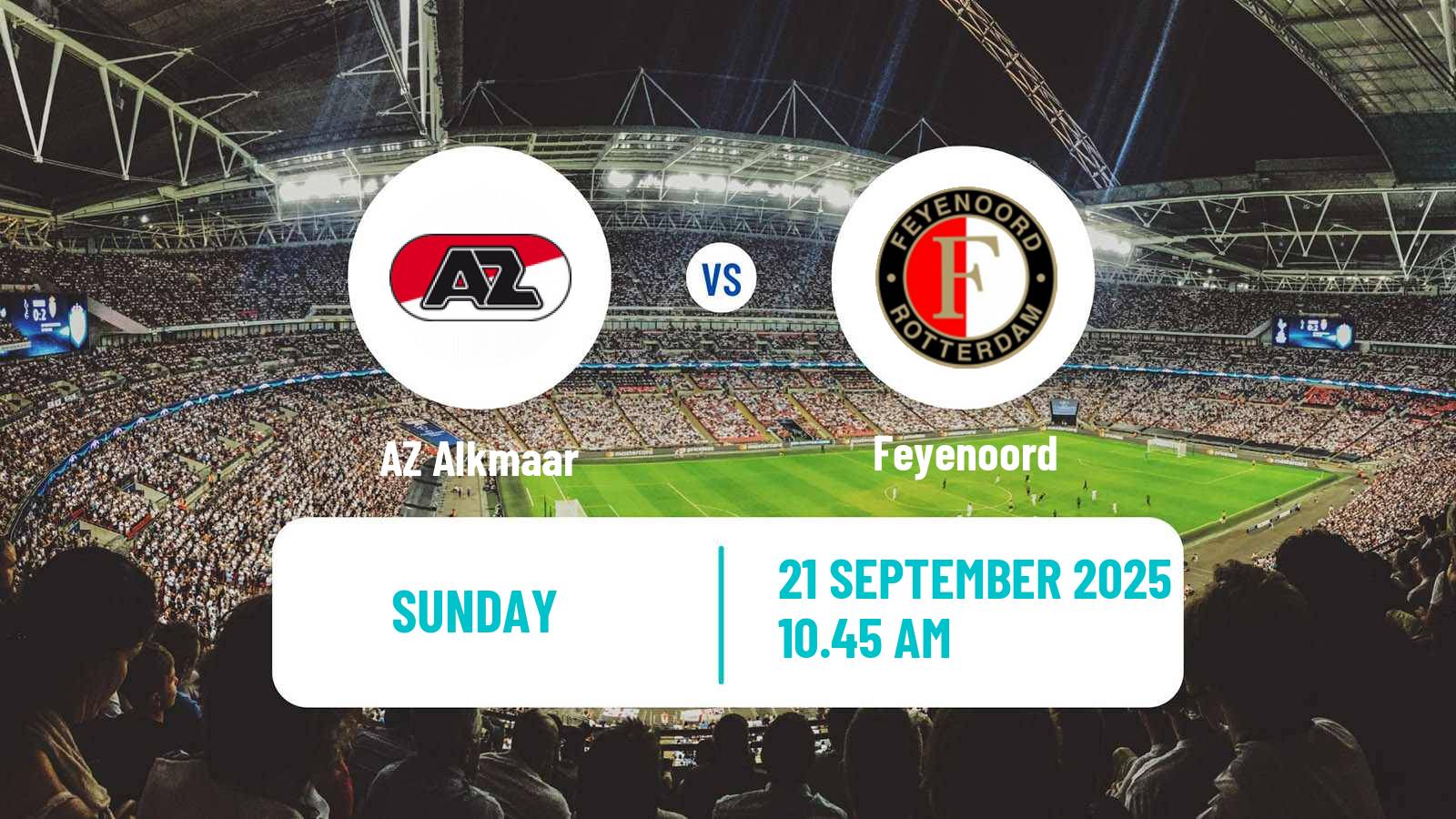 Soccer Dutch Eredivisie AZ Alkmaar - Feyenoord