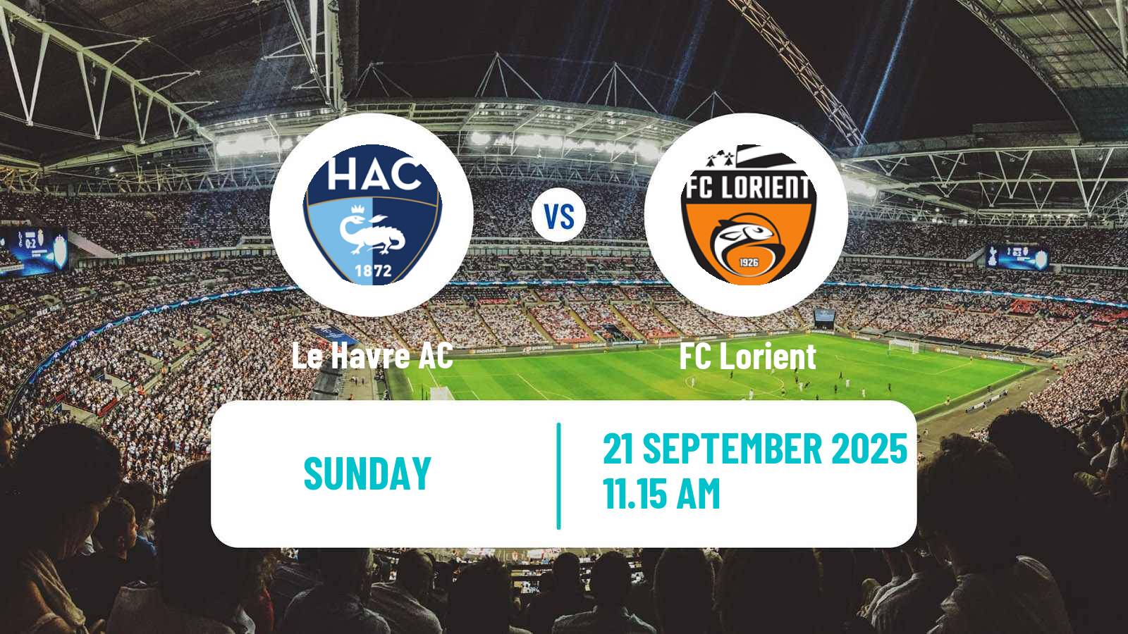 Soccer French Ligue 1 Le Havre - Lorient
