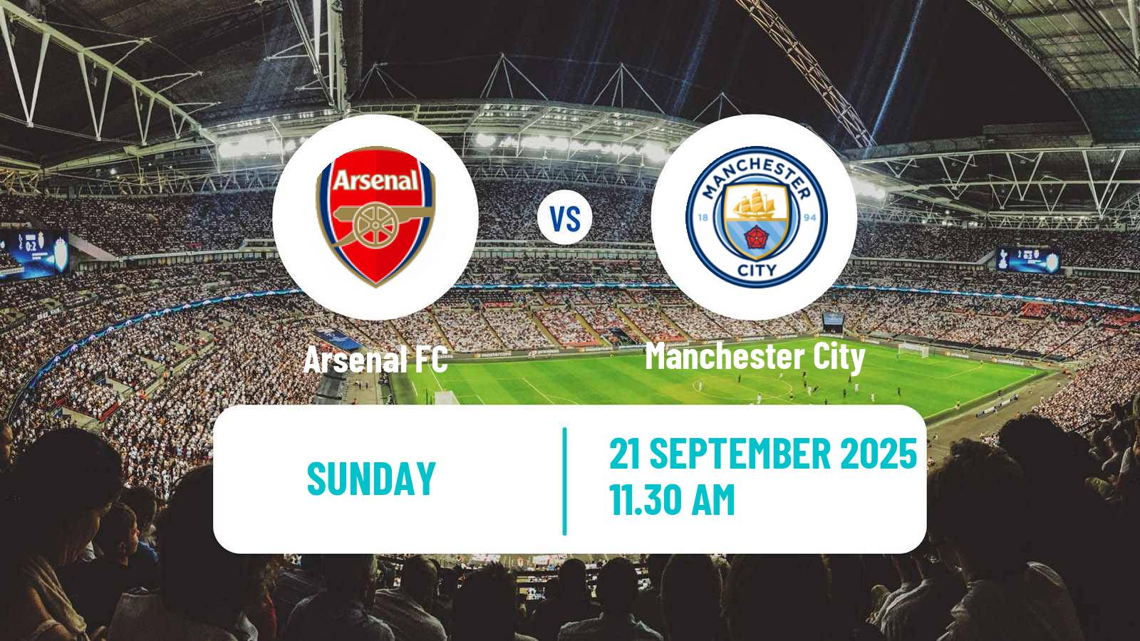 Soccer English Premier League Arsenal - Manchester City