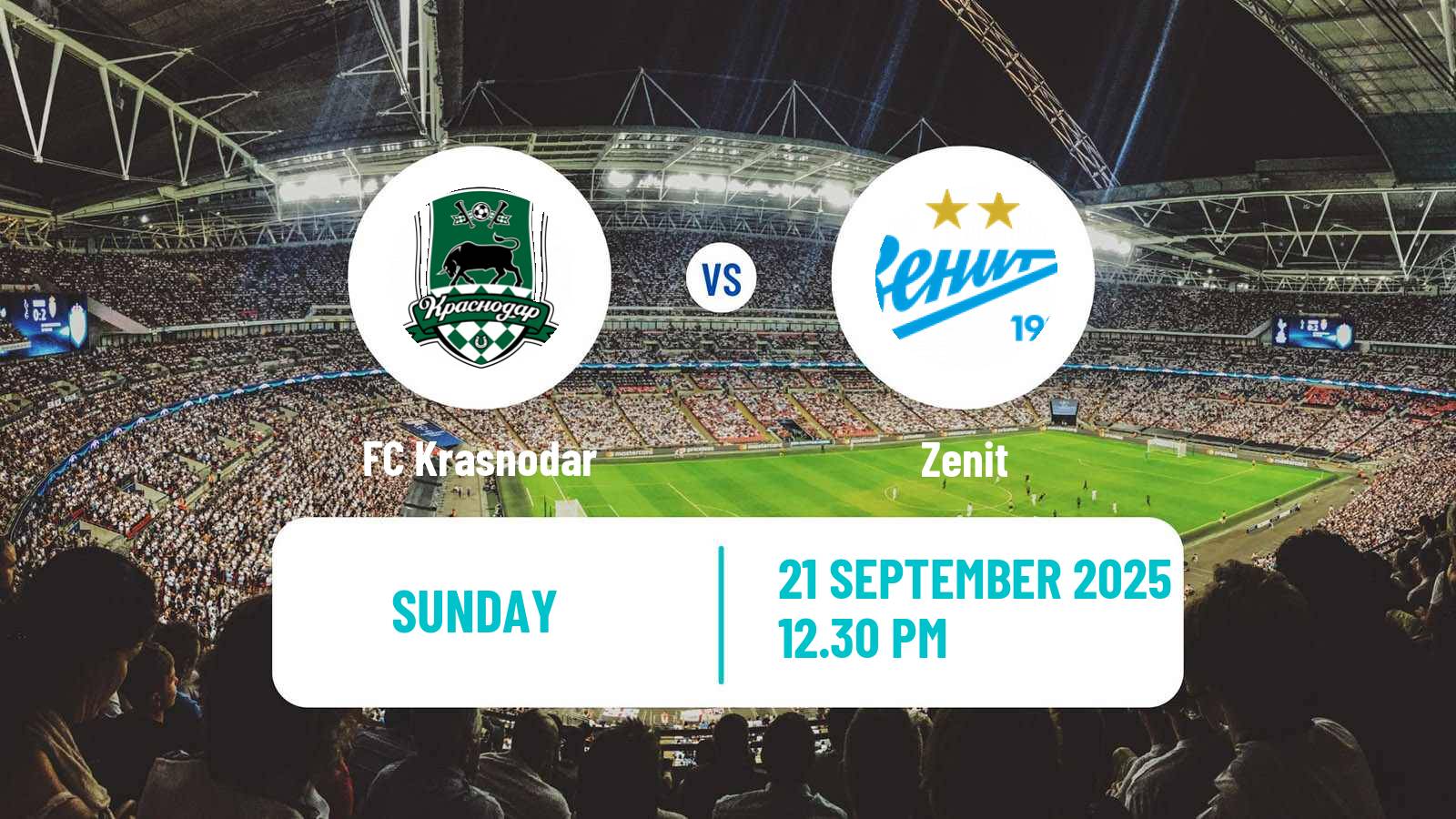 Soccer Russian Premier League Krasnodar - Zenit