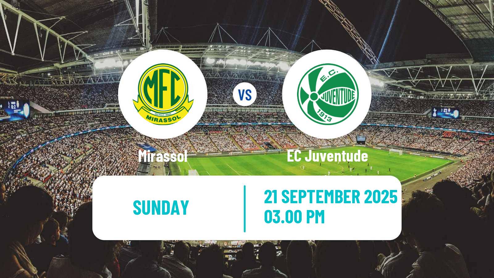 Soccer Brazilian Serie A Mirassol - Juventude