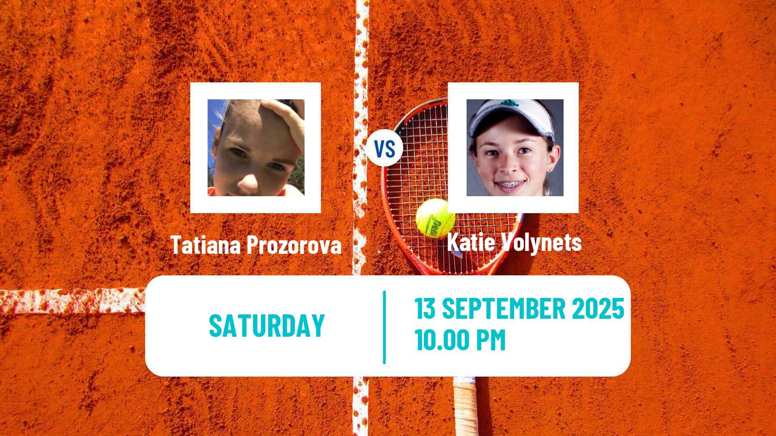 Tennis WTA Seoul Tatiana Prozorova - Katie Volynets
