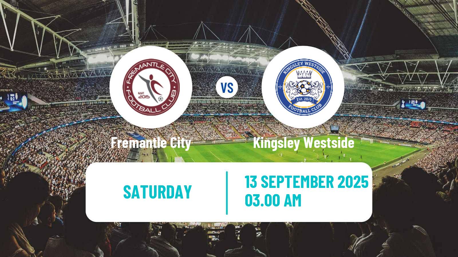 Soccer Australian NPL Western Australia Fremantle City - Kingsley Westside