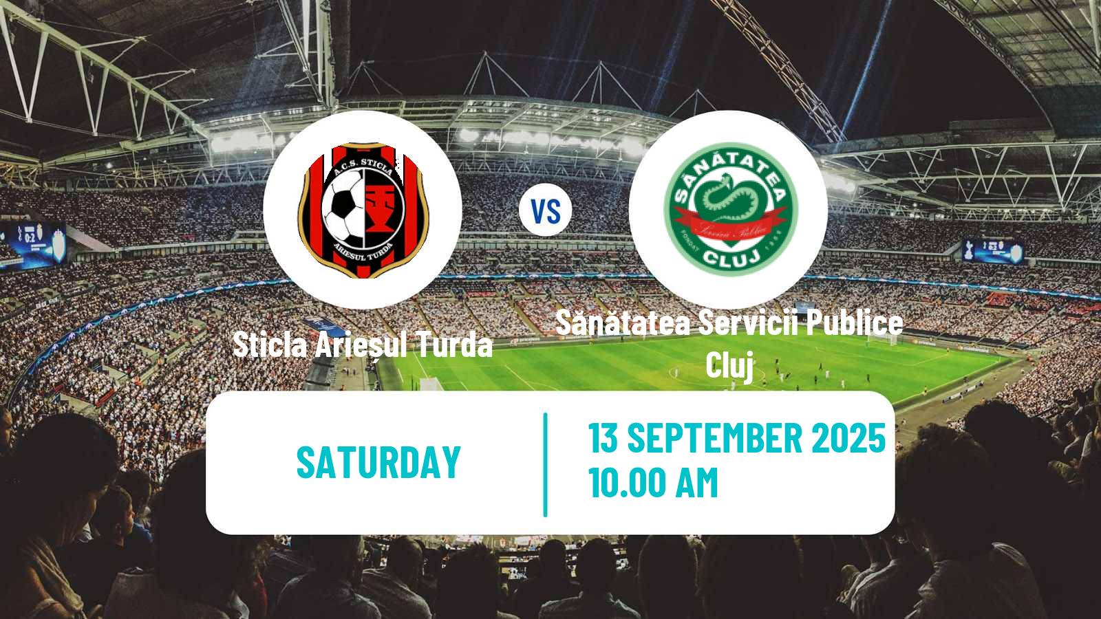 Soccer Romanian Liga 3 - Seria 8 Sticla Arieșul Turda - Sănătatea Servicii Publice Cluj
