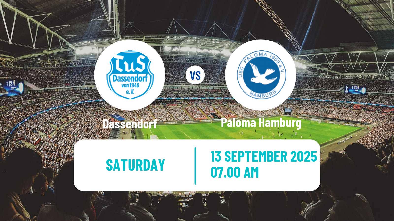 Soccer German Oberliga Hamburg Dassendorf - Paloma Hamburg