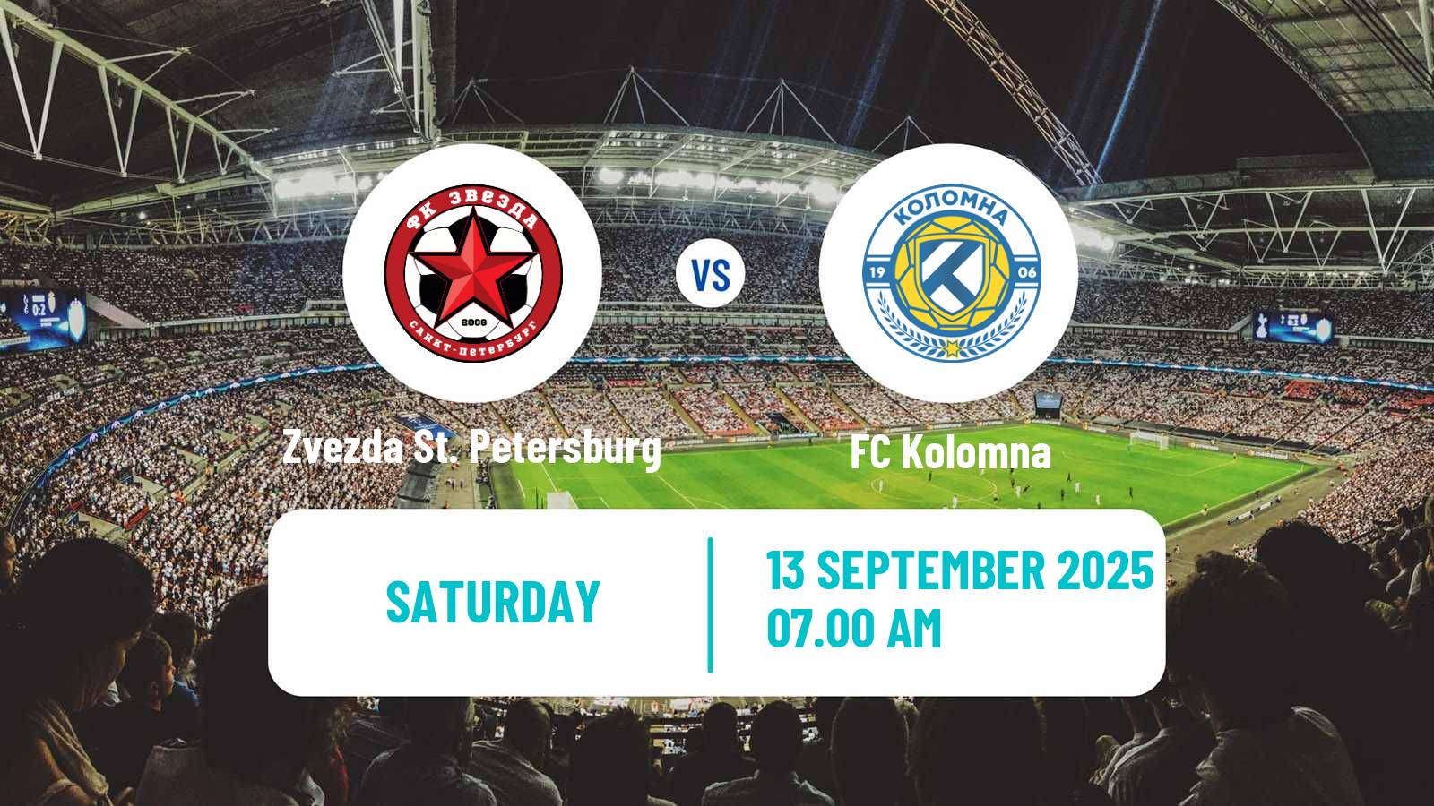 Soccer FNL 2 Division B Group 2 Zvezda St. Petersburg - Kolomna