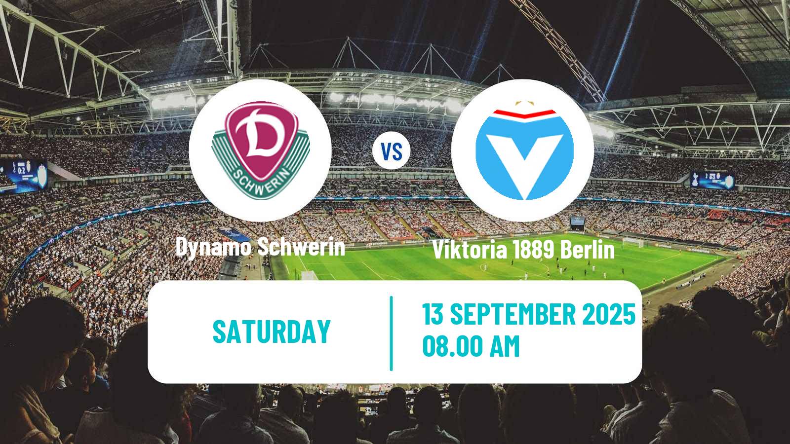 Soccer German Oberliga NOFV-Nord Dynamo Schwerin - Viktoria 1889 Berlin