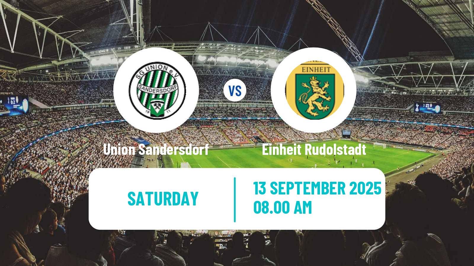 Soccer German Oberliga NOFV- Süd Union Sandersdorf - Einheit Rudolstadt