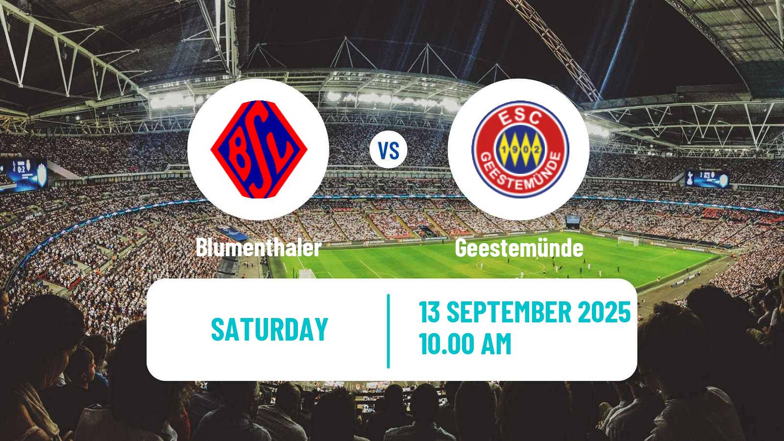 Soccer German Oberliga Bremen Blumenthaler - Geestemünde
