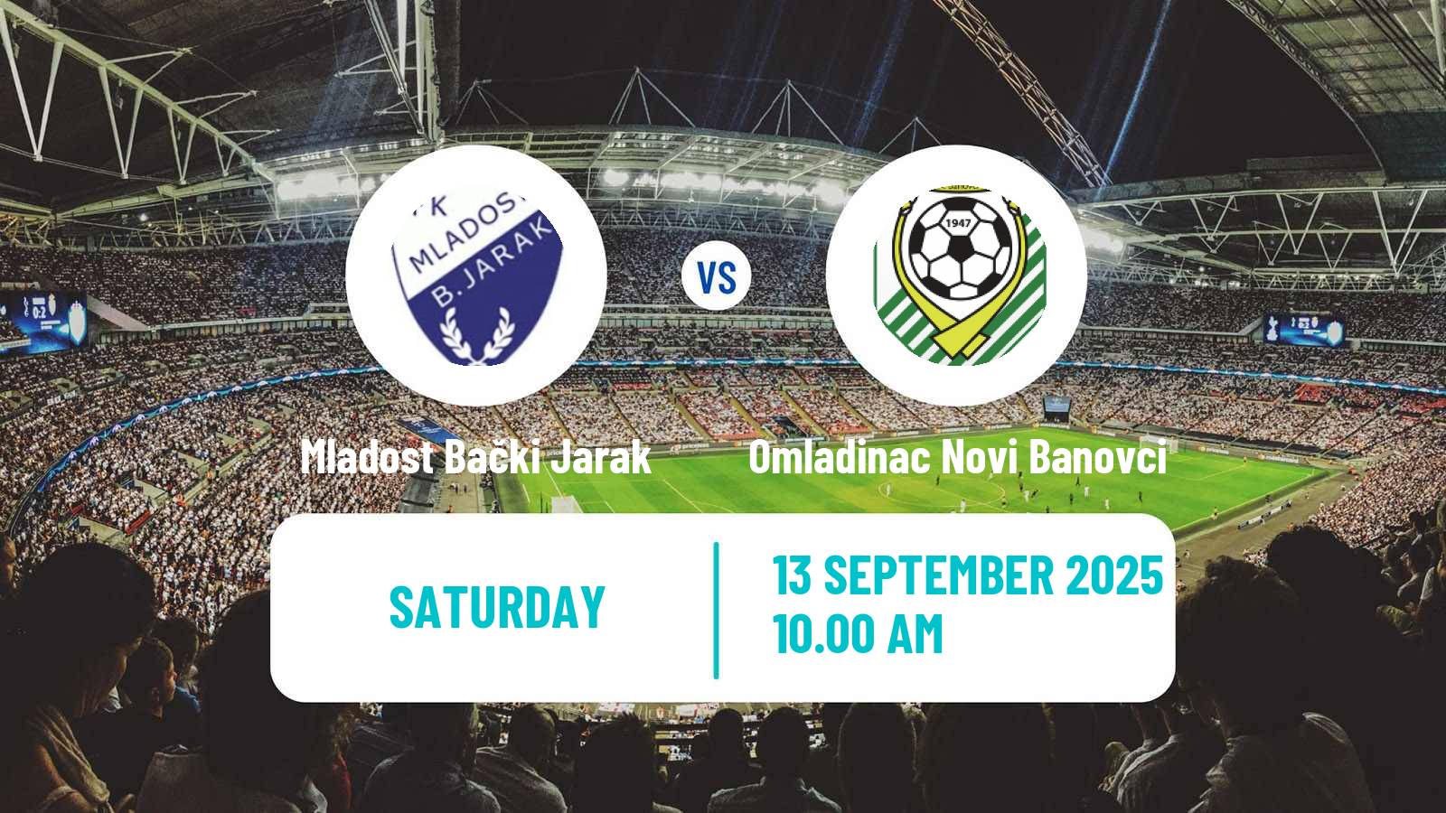 Soccer Serbian Srpska Liga - Vojvodina Mladost Bački Jarak - Omladinac Novi Banovci