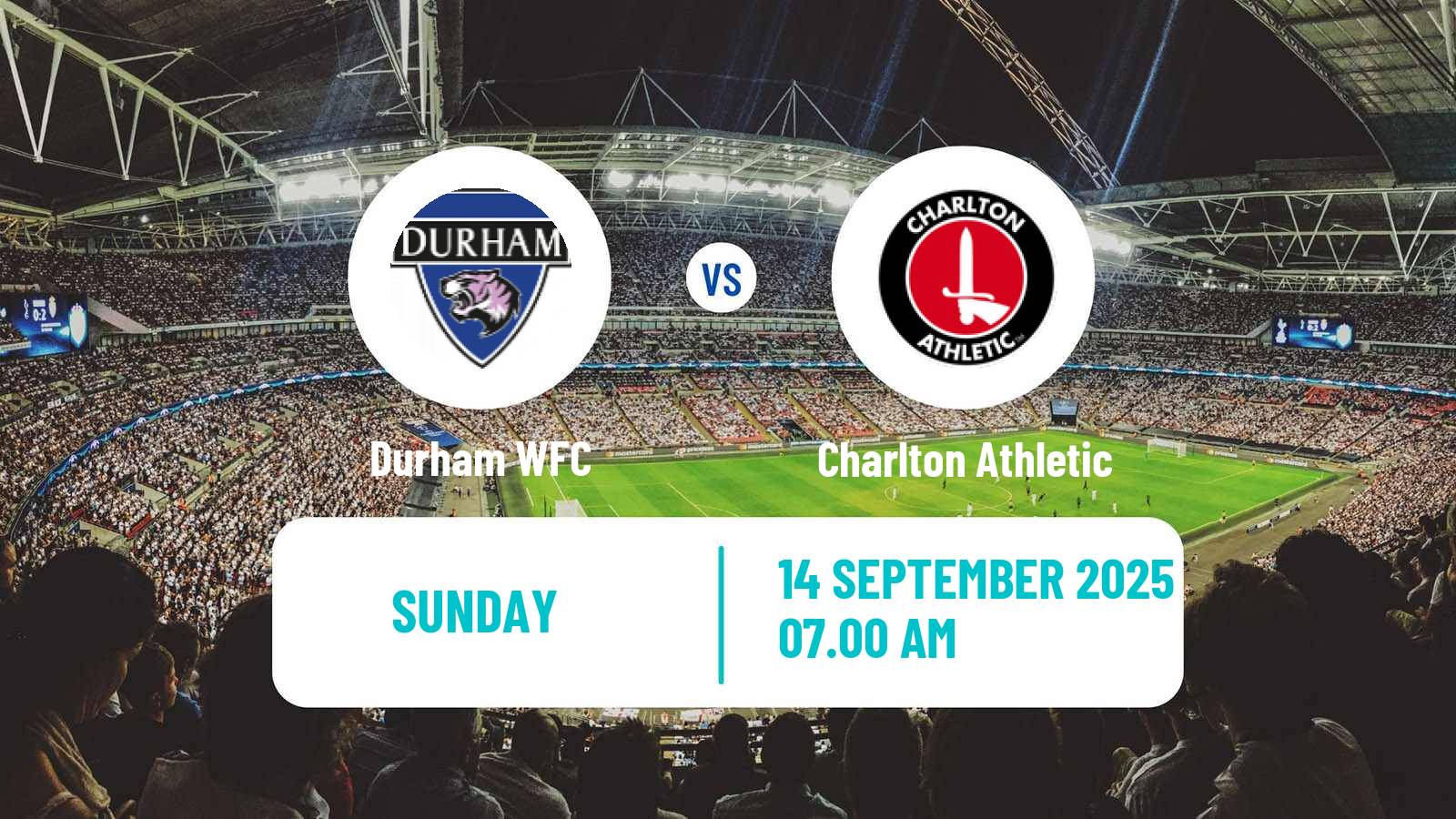 Soccer English Women Championship Durham - Charlton Athletic