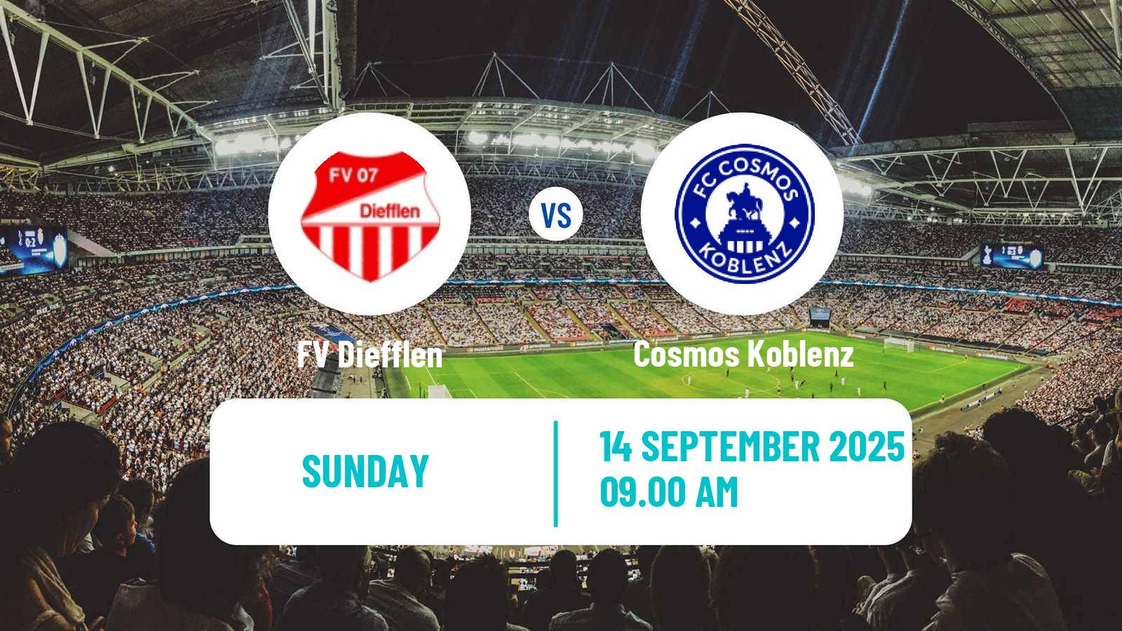 Soccer German Oberliga Rheinland-Pfalz/Saar Diefflen - Cosmos Koblenz