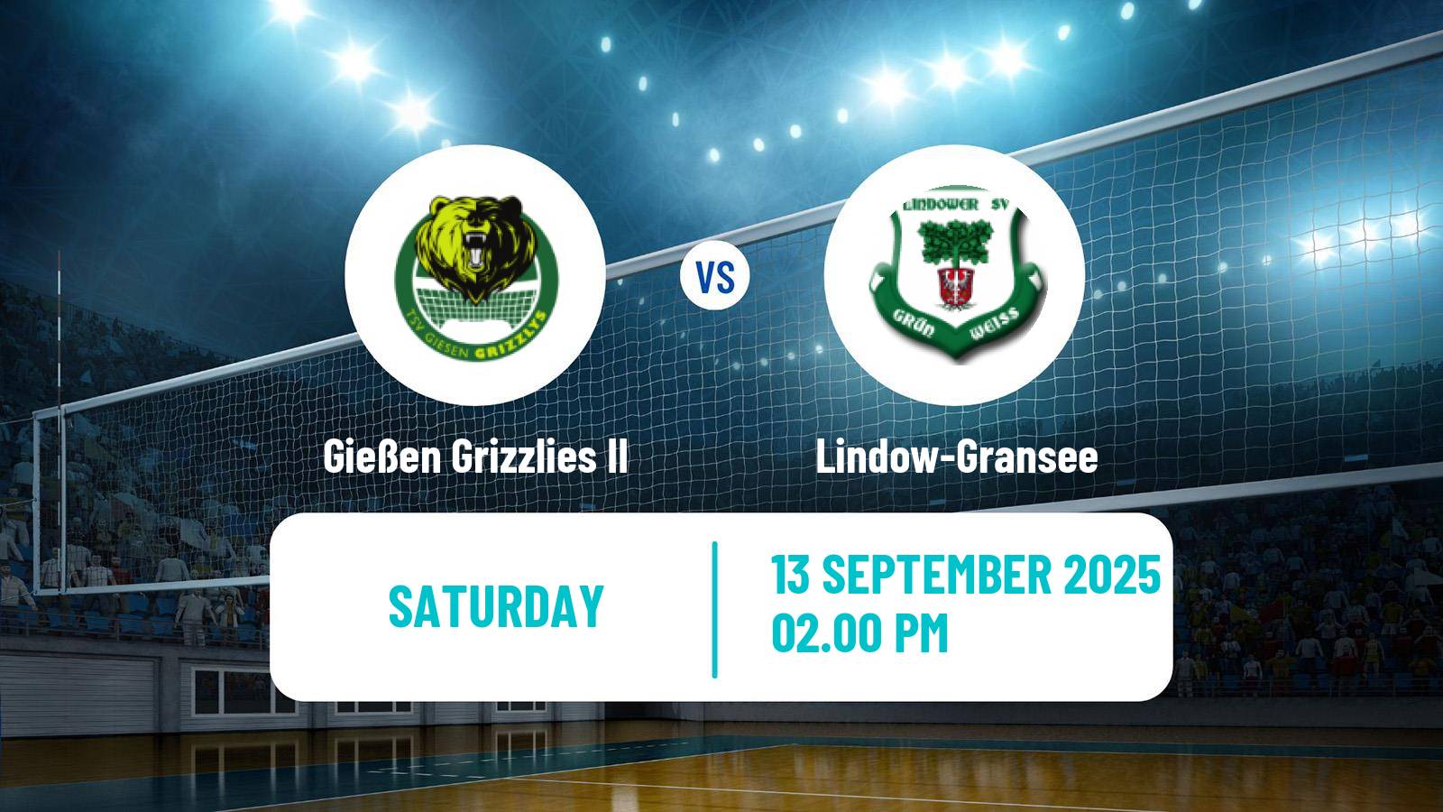 Volleyball German 2 Bundesliga North Volleyball Gießen Grizzlies II - Lindow-Gransee