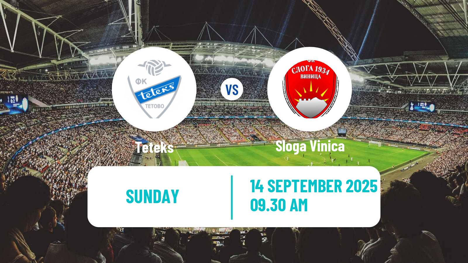 Soccer North Macedonian 2 MFL Teteks - Sloga Vinica
