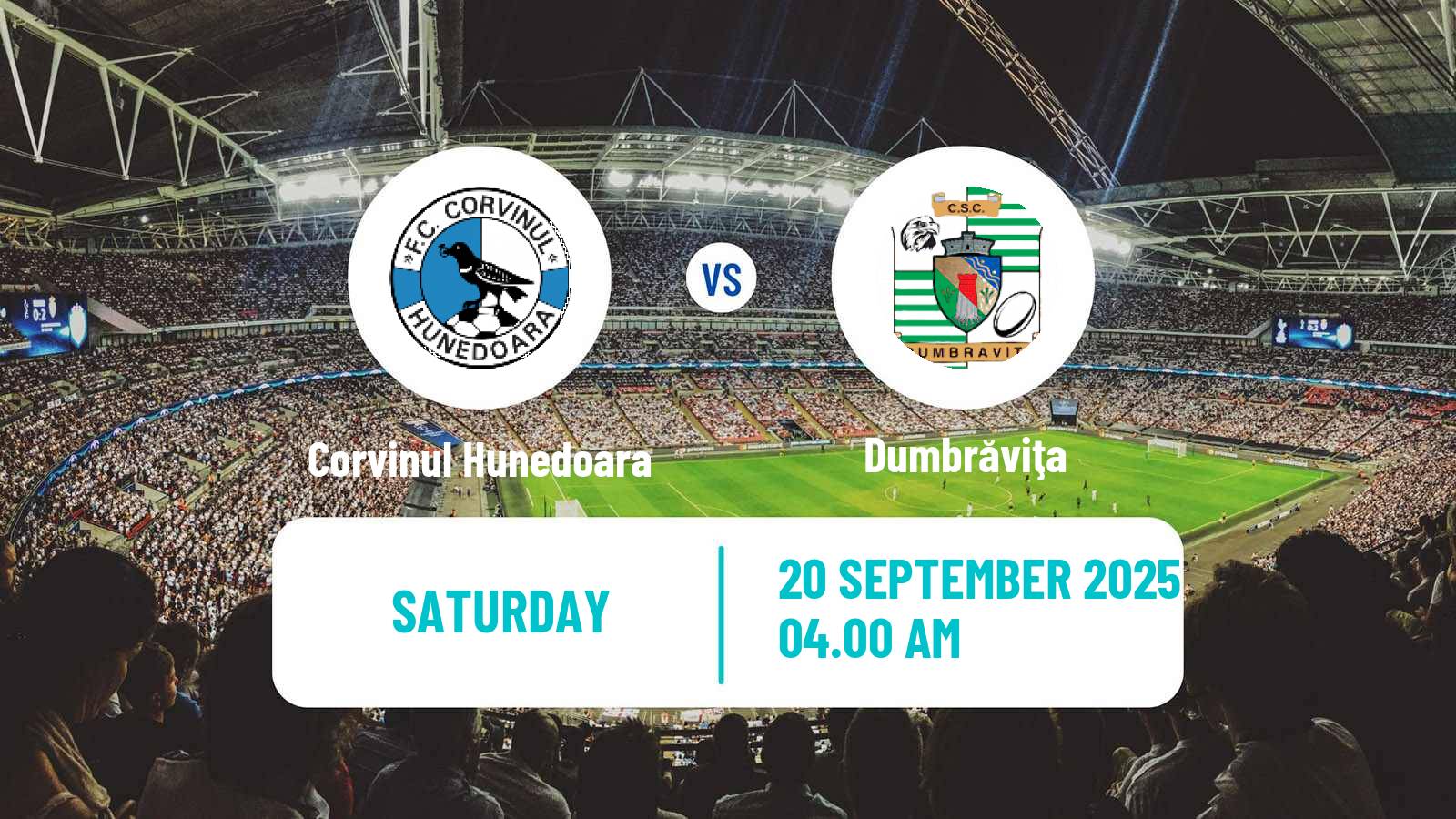 Soccer Romanian Division 2 Corvinul Hunedoara - Dumbrăviţa