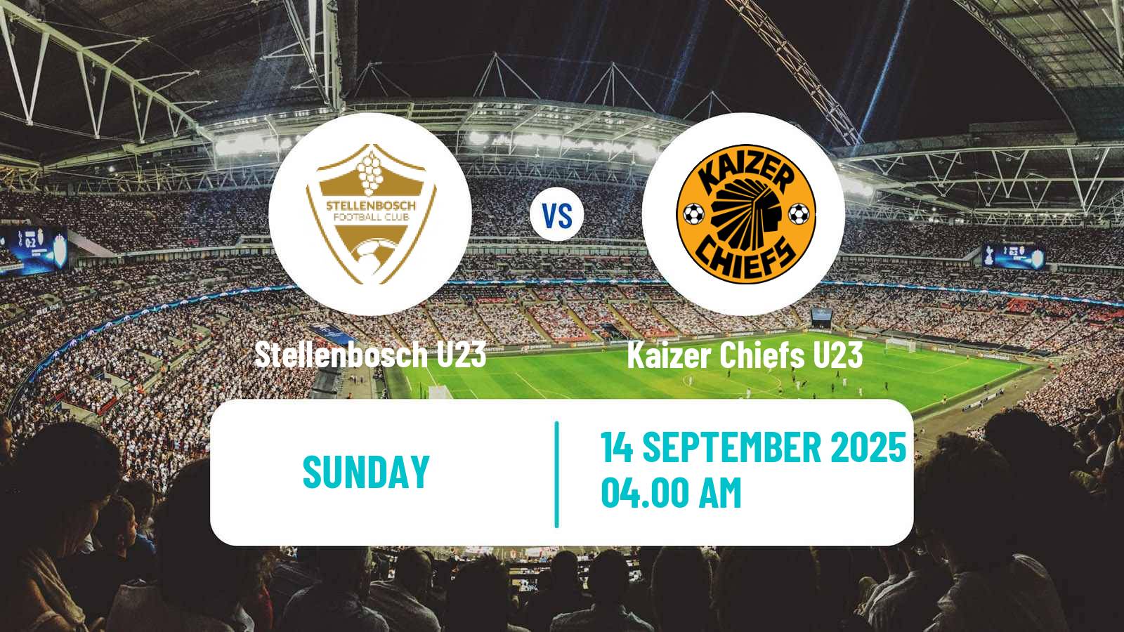 Soccer South African Diski Challenge Stellenbosch U23 - Kaizer Chiefs U23