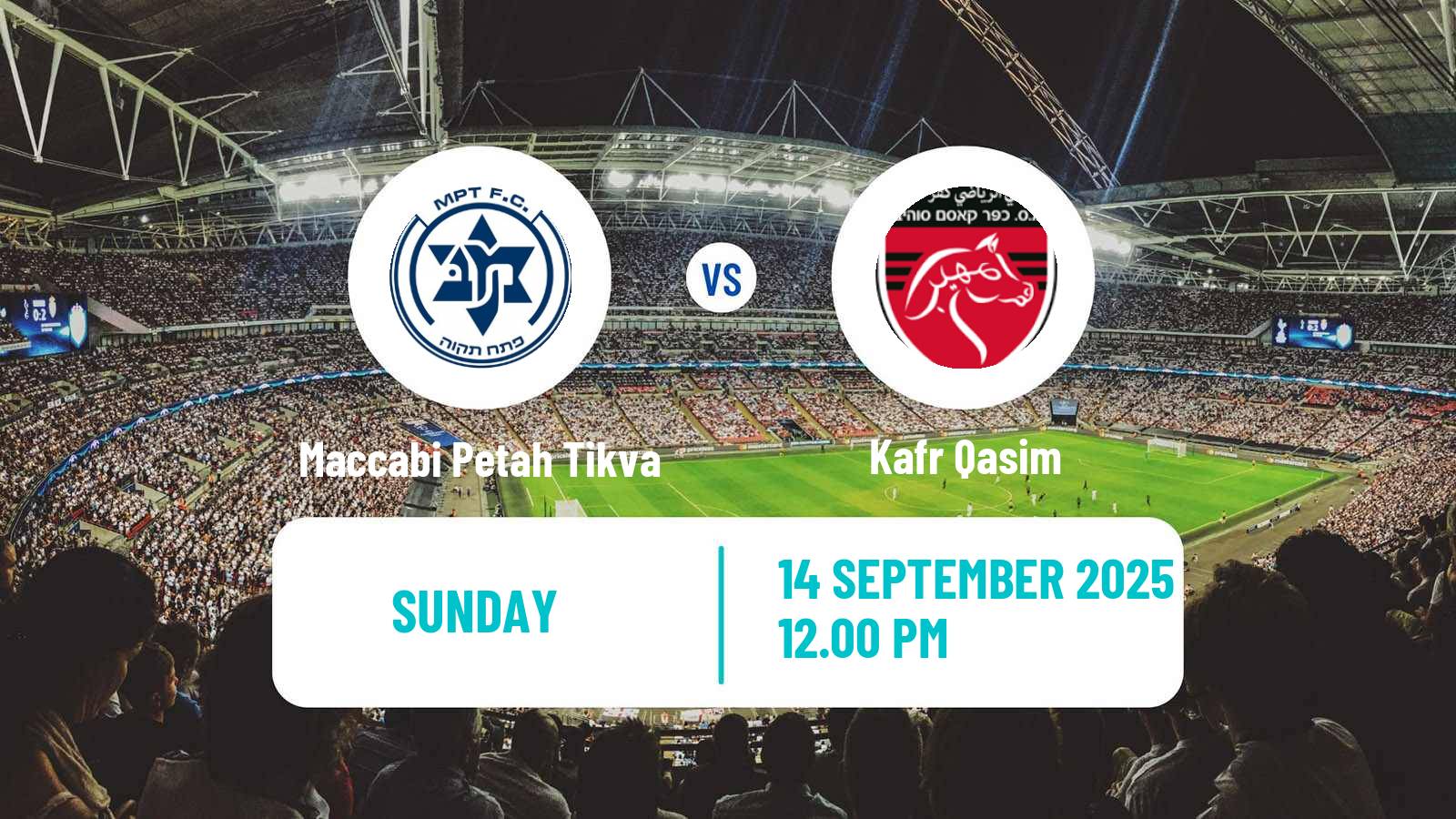 Soccer Israeli Liga Leumit Maccabi Petah Tikva - Kafr Qasim
