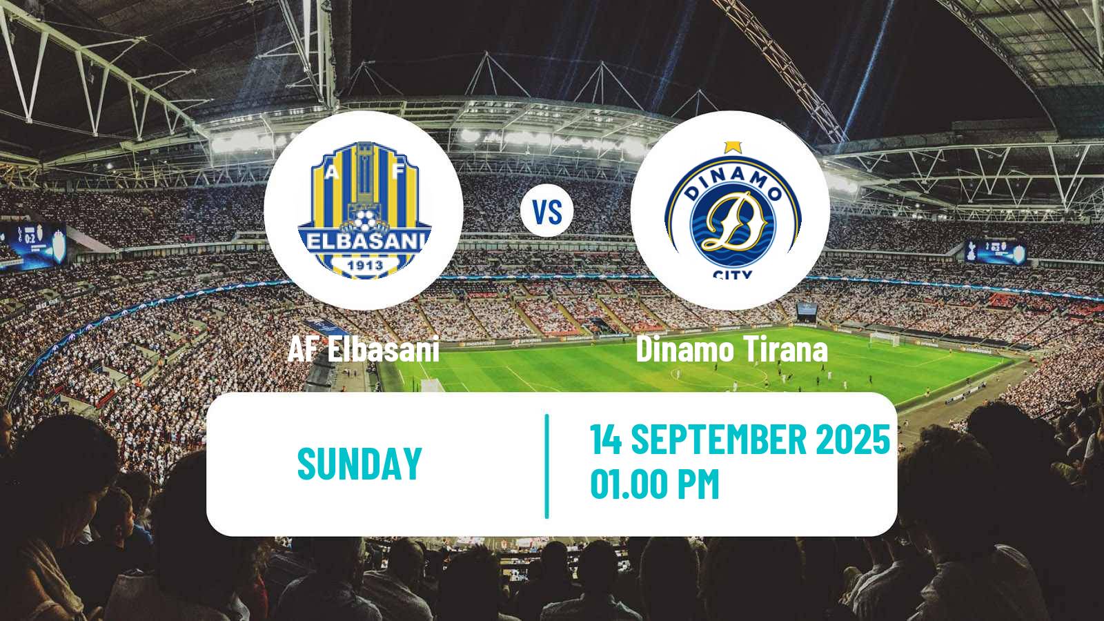 Soccer Albanian Super League AF Elbasani - Dinamo Tirana