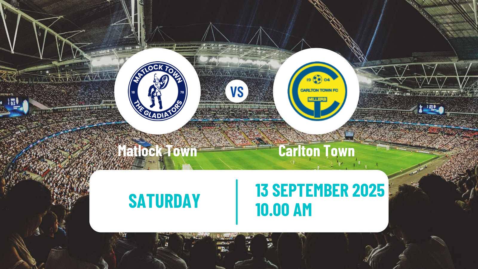 Soccer English FA Cup Matlock Town - Carlton Town