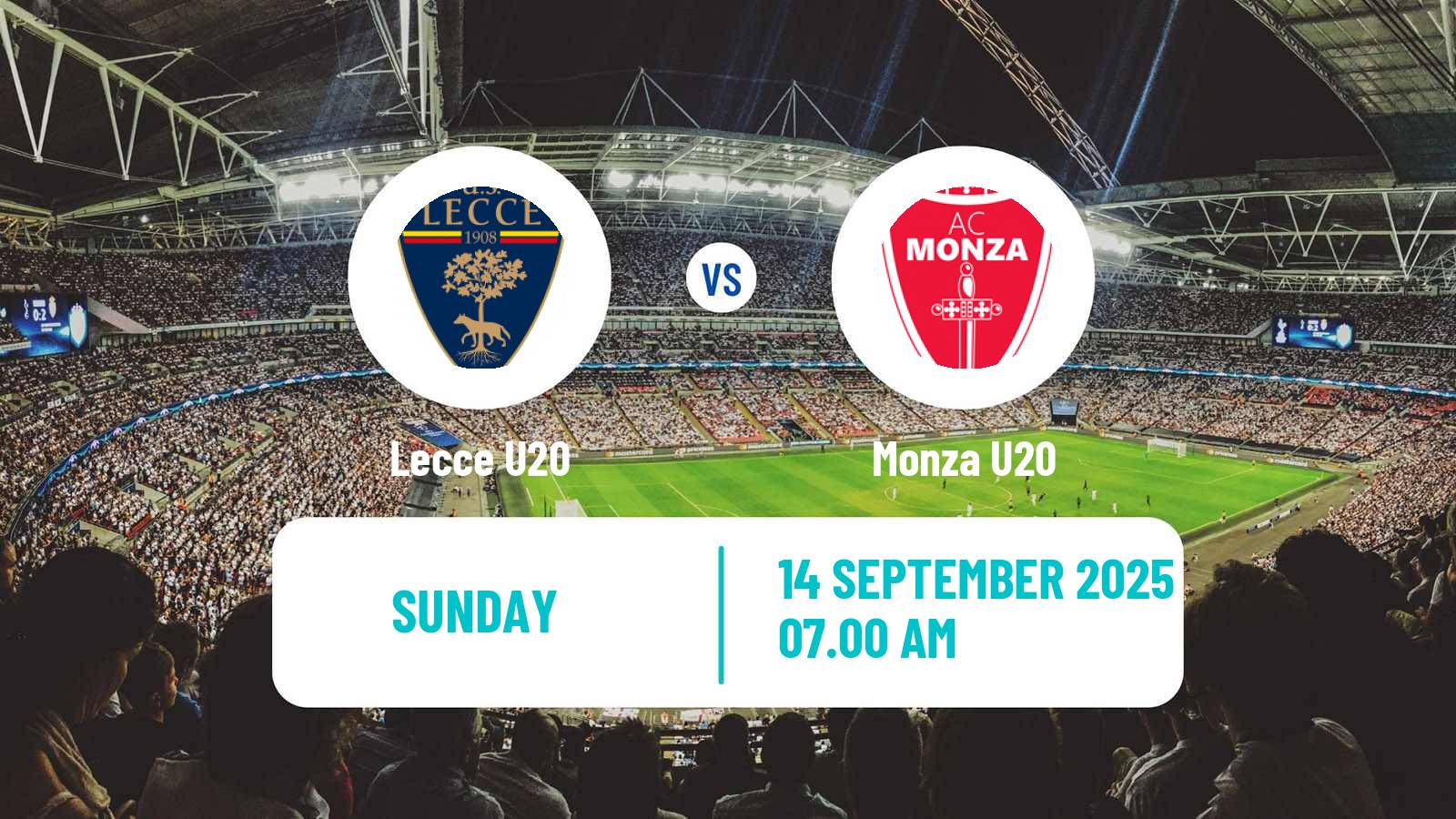 Soccer Italian Primavera 1 Lecce U20 - Monza U20
