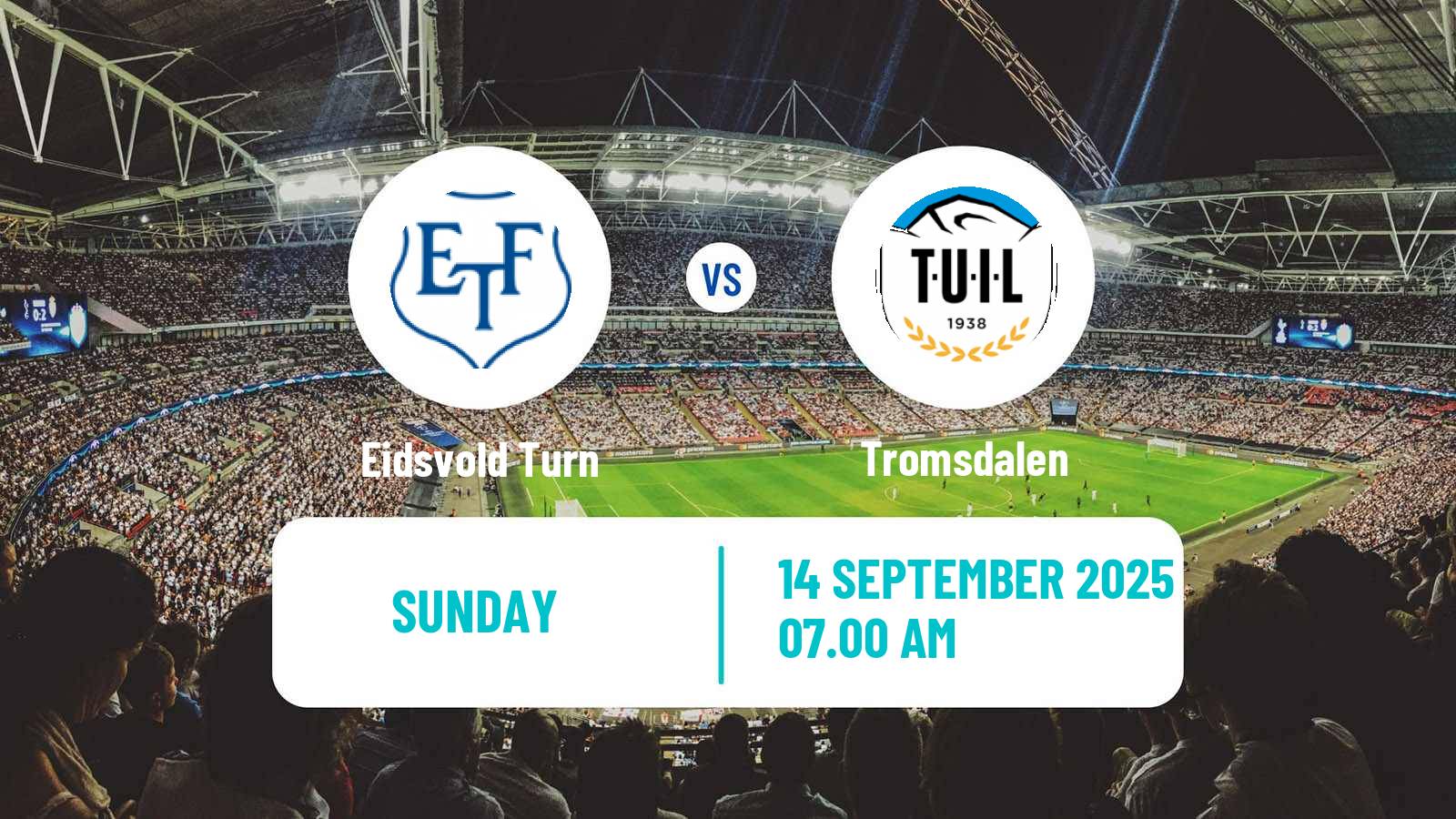 Soccer Norwegian Division 2 - Group 2 Eidsvold Turn - Tromsdalen