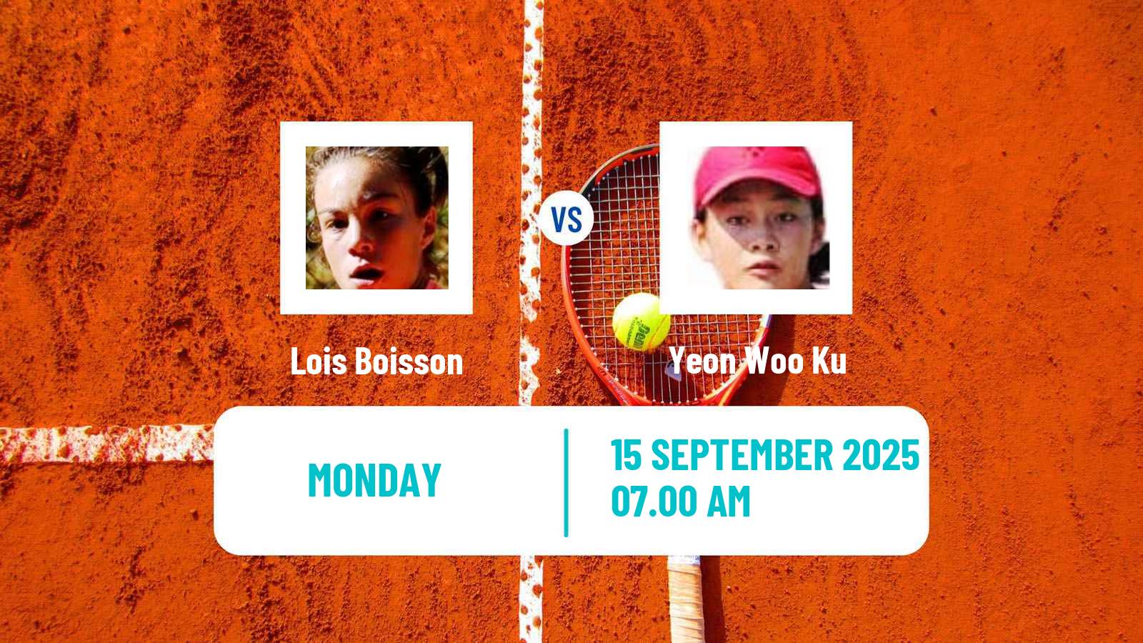 Tennis WTA Seoul Lois Boisson - Yeon Woo Ku