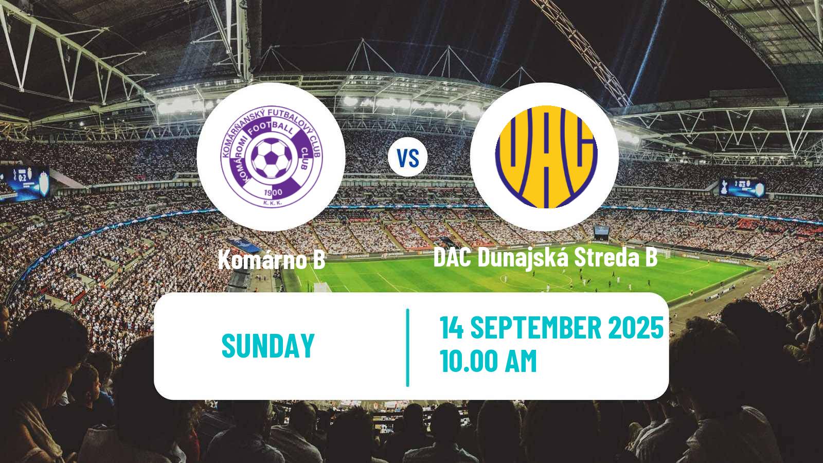 Soccer Slovak 3 Liga West Komárno B - DAC Dunajská Streda B