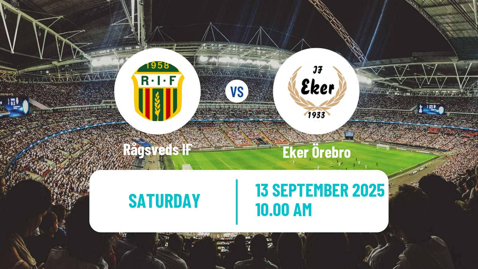 Soccer Swedish Division 2 - Södra Svealand Rågsved - Eker Örebro