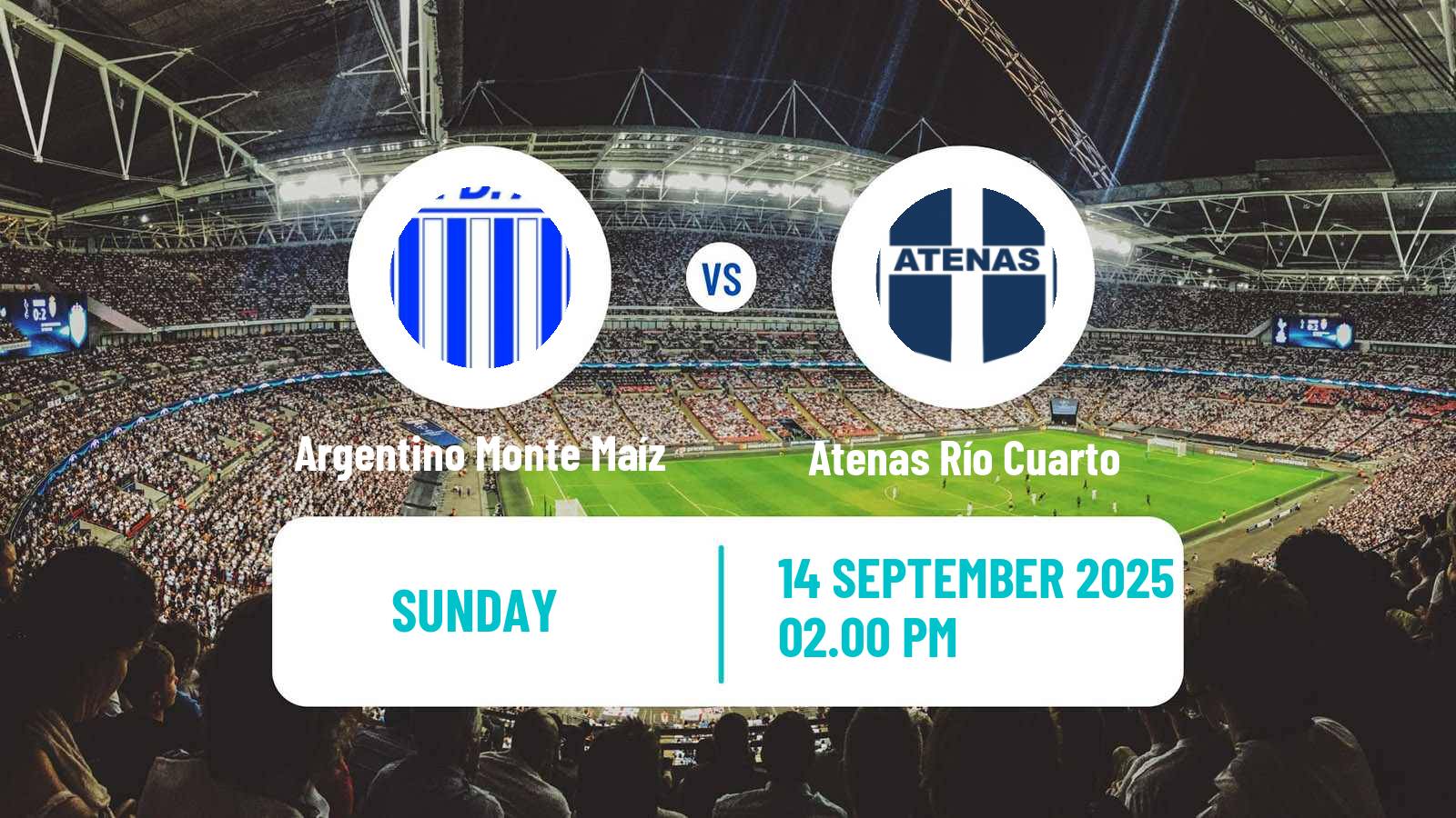 Soccer Argentinian Torneo Federal Argentino Monte Maíz - Atenas Río Cuarto