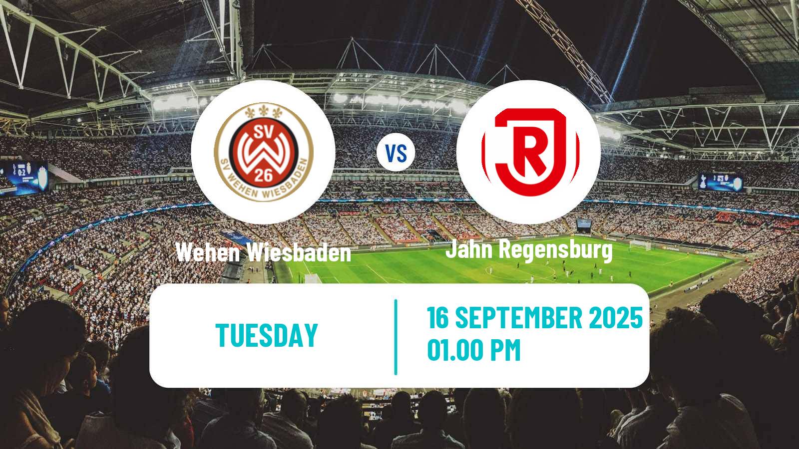 Soccer German 3 Bundesliga Wehen Wiesbaden - Jahn Regensburg