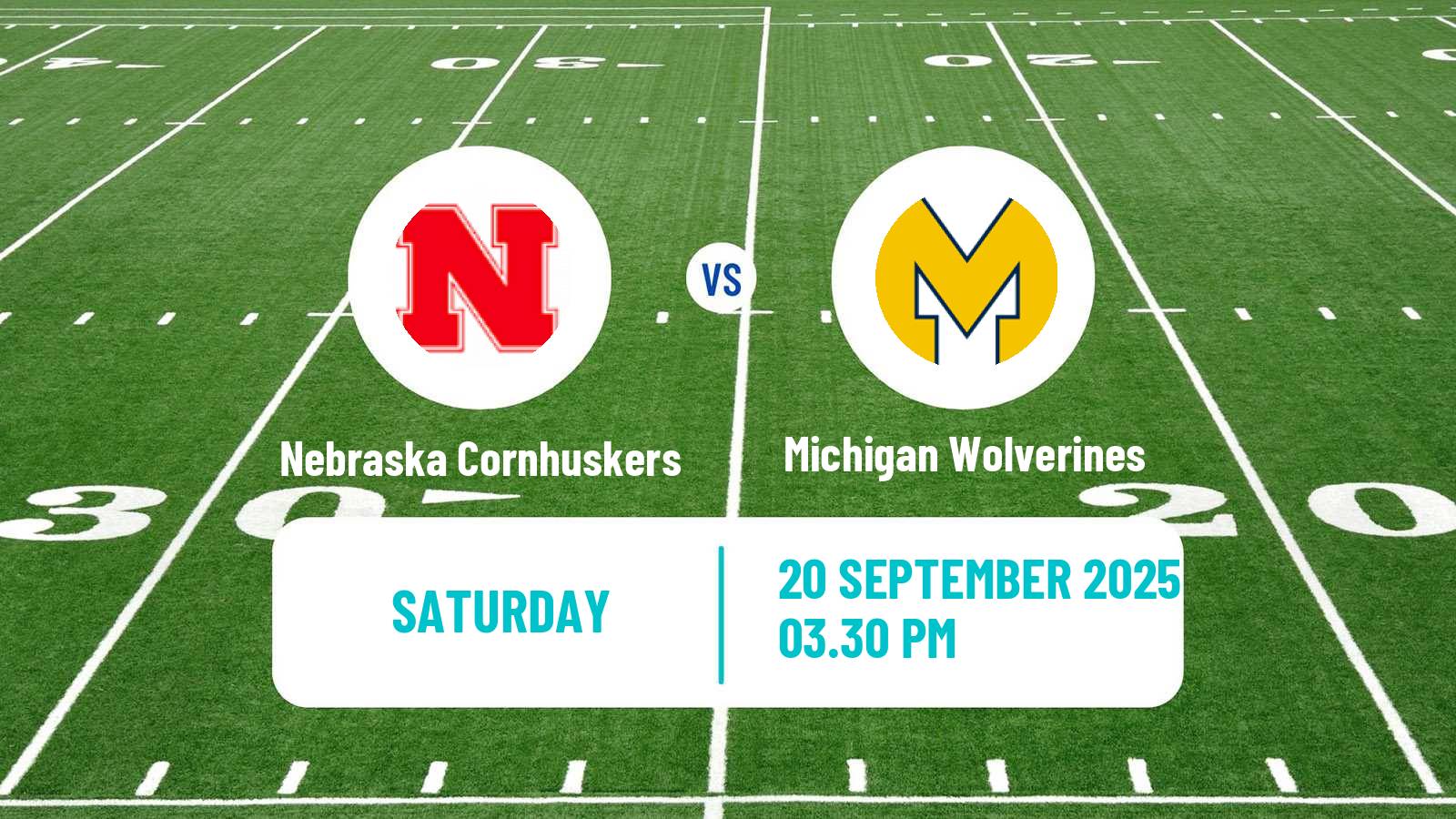 American football NCAA College Football Nebraska Cornhuskers - Michigan Wolverines