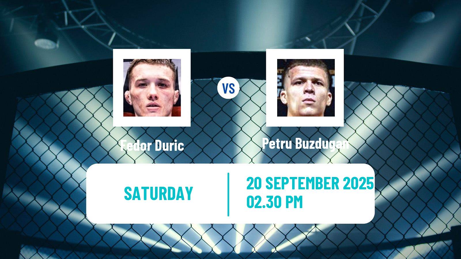 MMA Lightweight Oktagon Men Fedor Duric - Petru Buzdugan