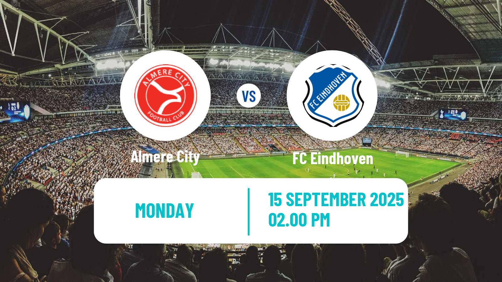 Soccer Dutch Eerste Divisie Almere City - FC Eindhoven
