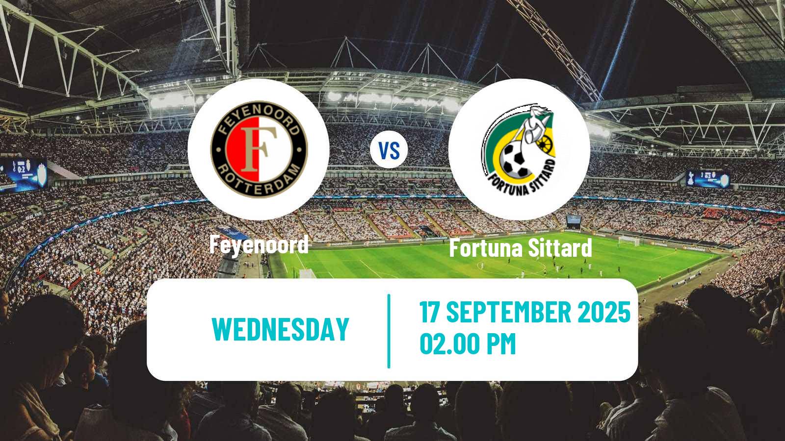 Soccer Dutch Eredivisie Feyenoord - Fortuna Sittard