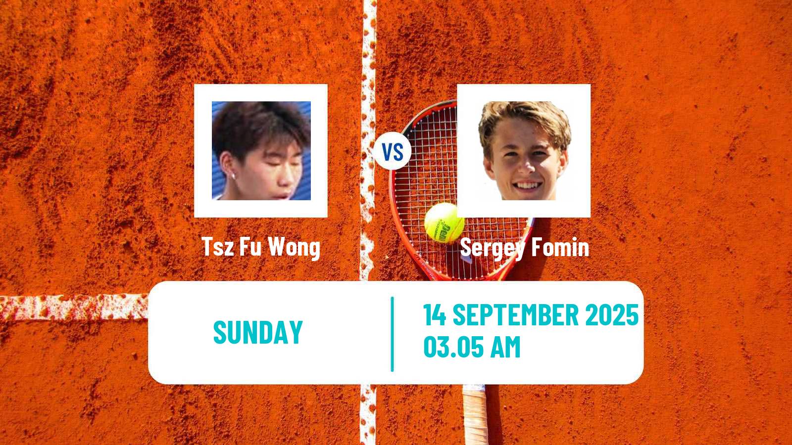 Tennis Davis Cup World Group II Tsz Fu Wong - Sergey Fomin