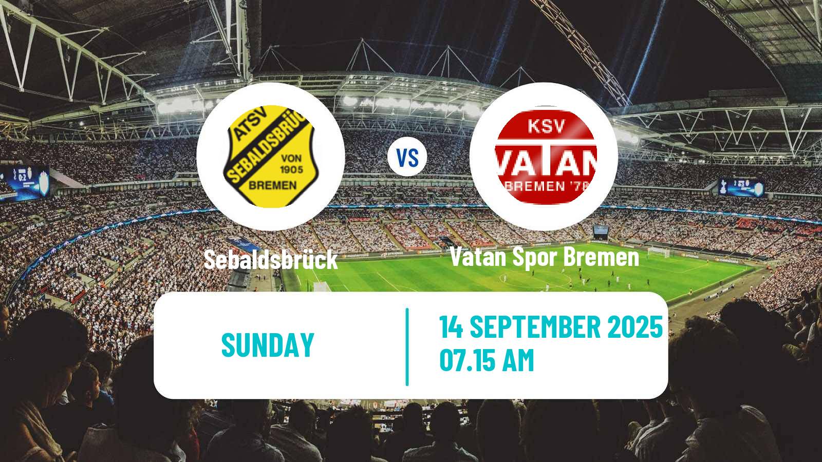 Soccer German Oberliga Bremen Sebaldsbrück - Vatan Spor Bremen