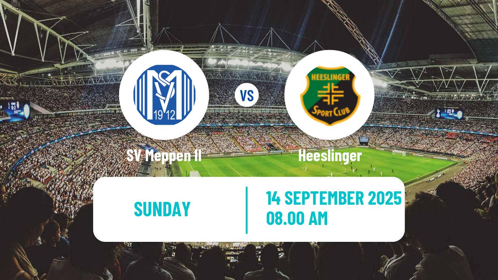 Soccer German Oberliga Niedersachsen Meppen II - Heeslinger