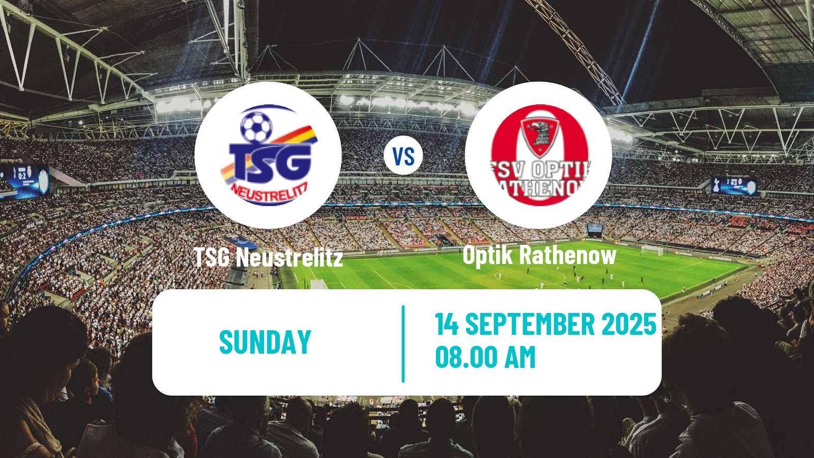 Soccer German Oberliga NOFV-Nord TSG Neustrelitz - Optik Rathenow