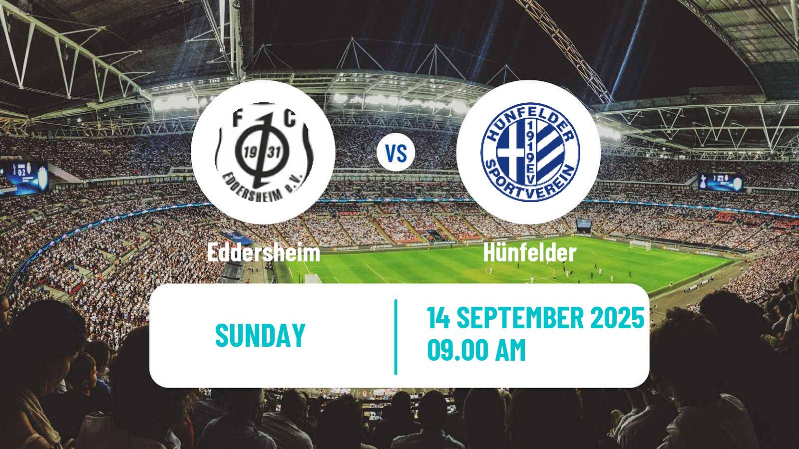 Soccer German Oberliga Hessen Eddersheim - Hünfelder