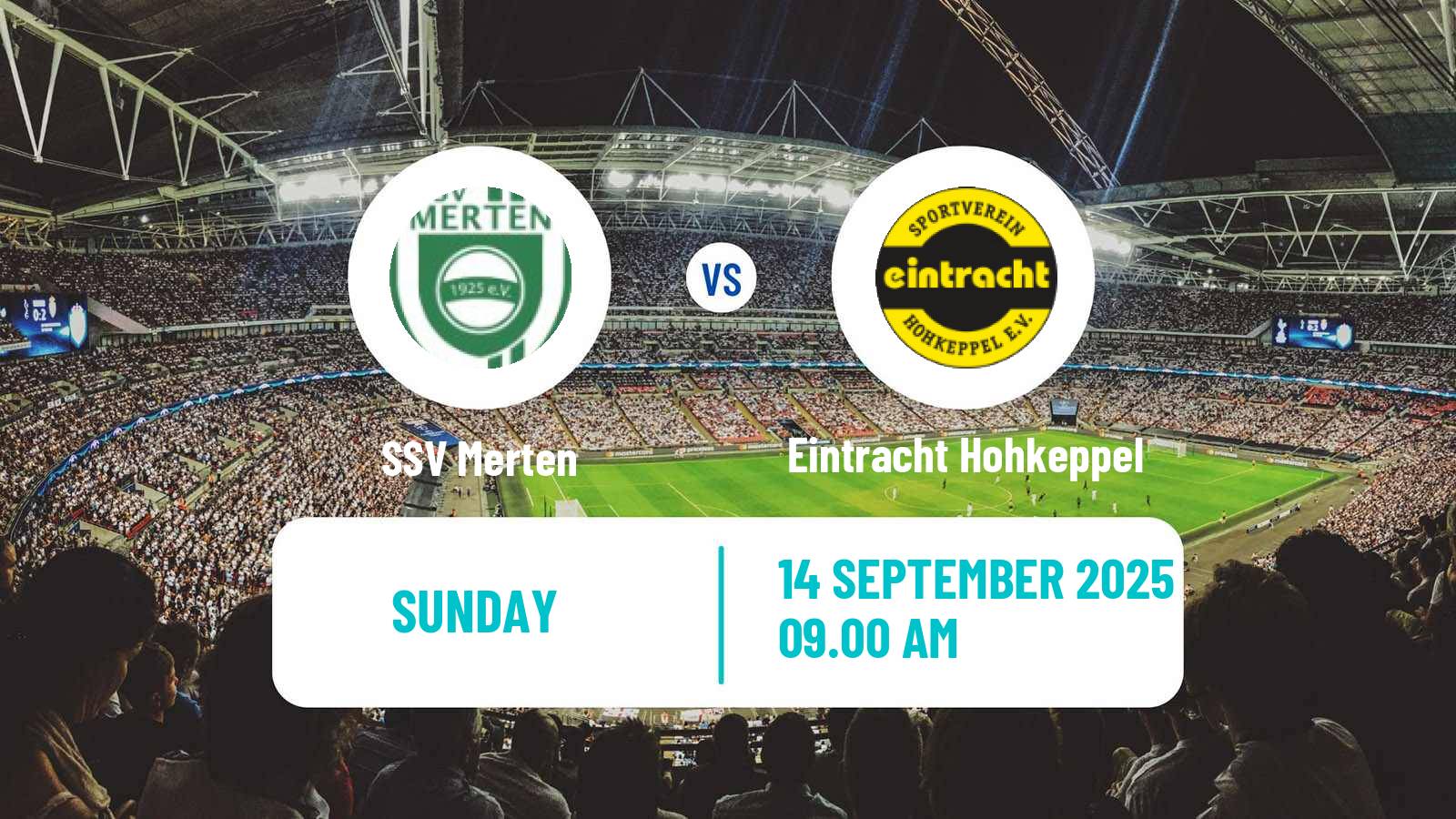 Soccer German Oberliga Mittelrhein Merten - Eintracht Hohkeppel