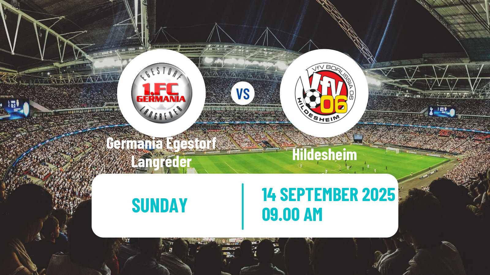 Soccer German Oberliga Niedersachsen Germania Egestorf Langreder - Hildesheim