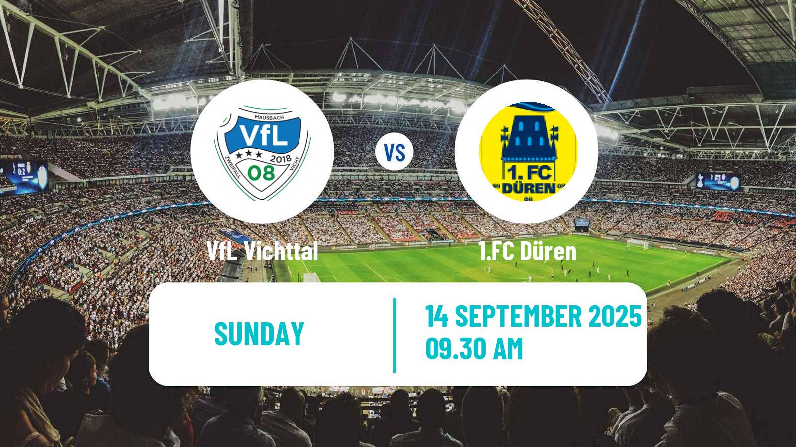 Soccer German Oberliga Mittelrhein Vichttal - Düren