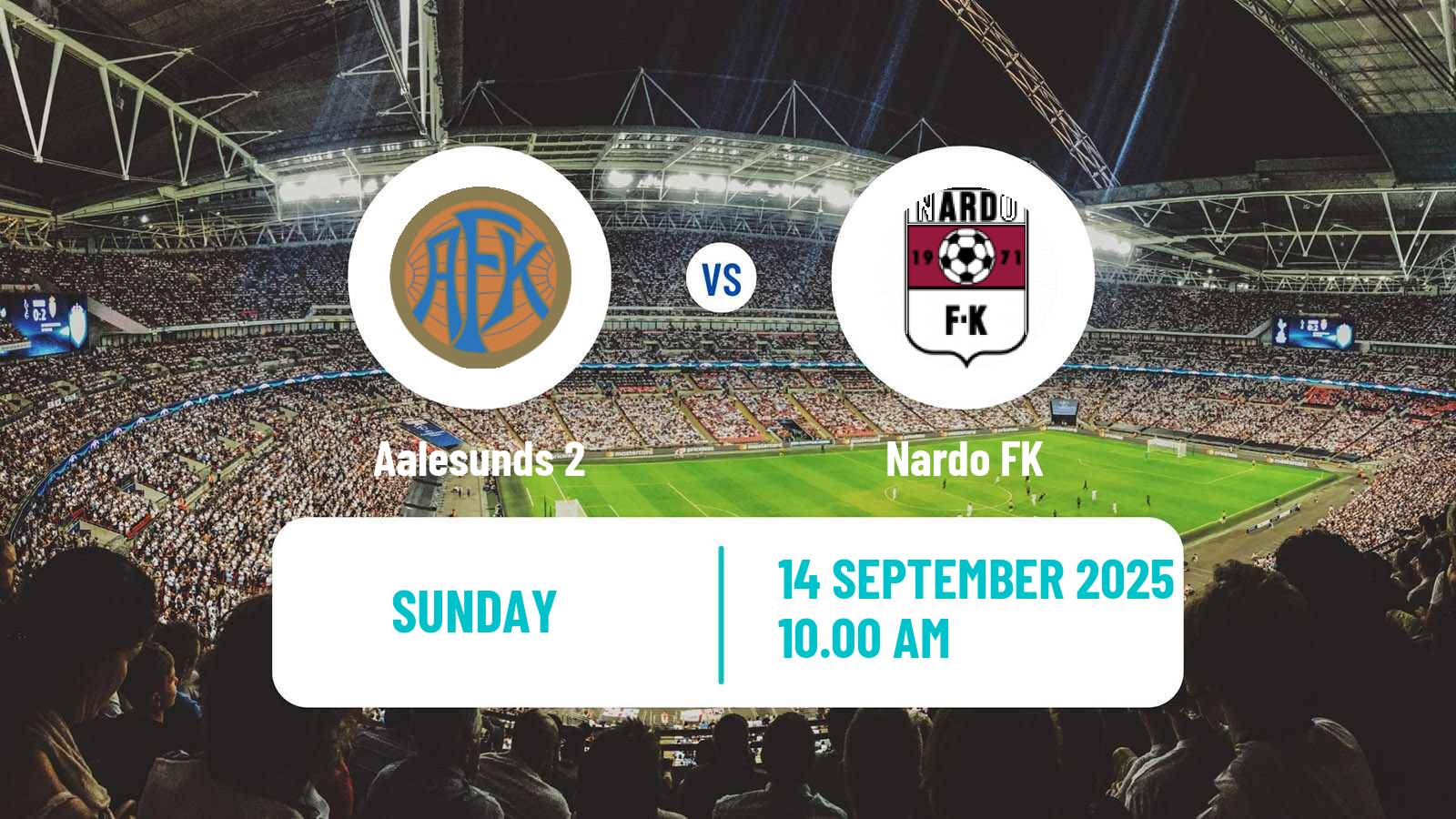 Soccer Norwegian Division 3 - Group 2 Aalesunds 2 - Nardo
