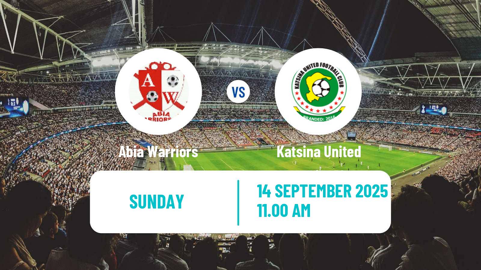 Soccer Nigerian Premier League Abia Warriors - Katsina United