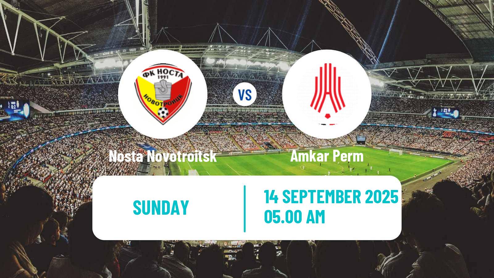 Soccer  FNL 2 Division B Group 4 Nosta Novotroitsk - Amkar Perm
