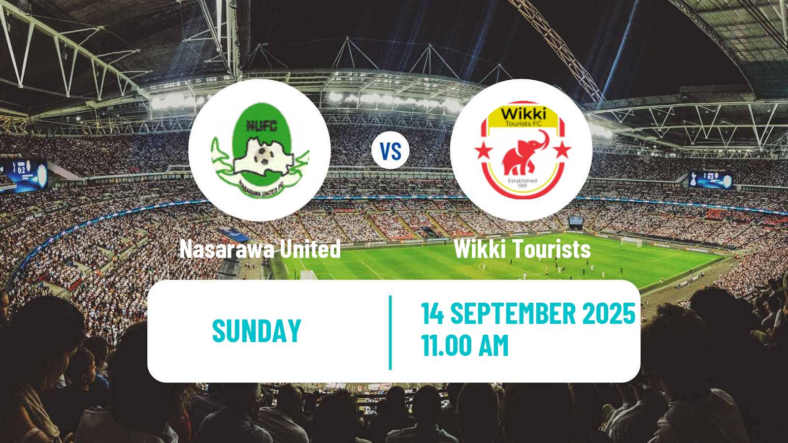 Soccer Nigerian Premier League Nasarawa United - Wikki Tourists