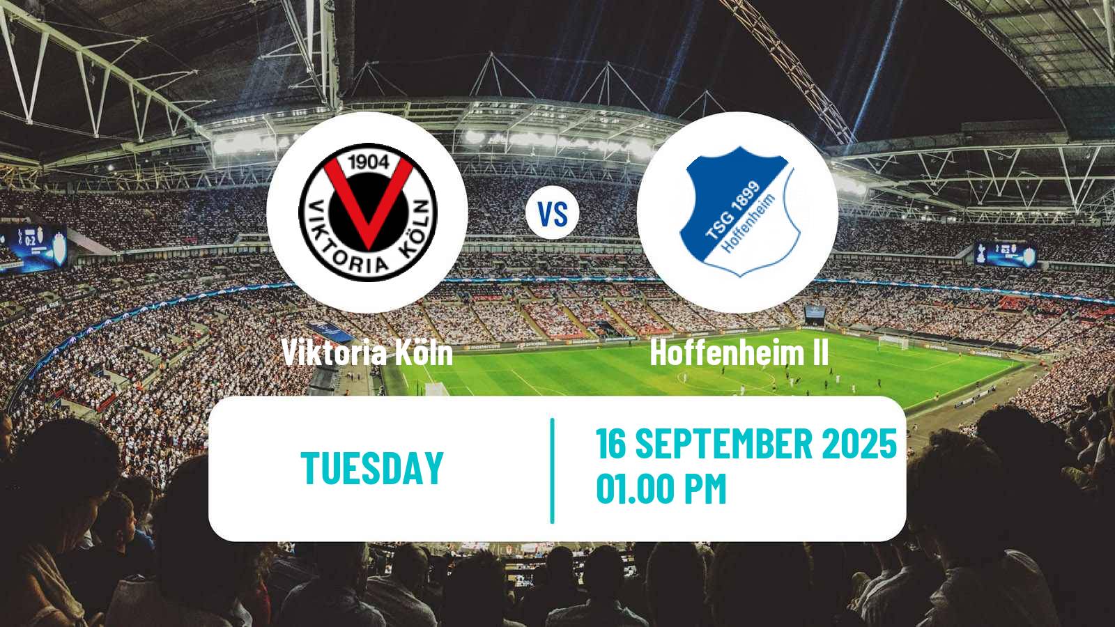 Soccer German 3 Bundesliga Viktoria Köln - Hoffenheim II